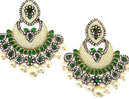 Pearl Chand Bali Earrings